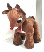 Rudolph the Red Nosed Reindeer Plush 24&quot; Tall with Light Up Blinking Nose - £51.52 GBP