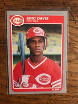 Eric Davis Rookie 1985 Fleer Baseball Card 1008 - £3.17 GBP