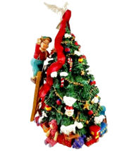 Christmas Tree Ceramic Rotating Musical Holiday Decor - £27.06 GBP