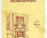 The Hearthstone Restaurant Menu East 48th St New York City 1944 - £51.05 GBP