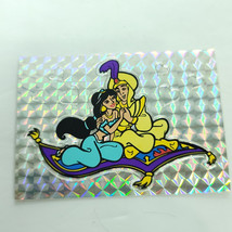 Disney Aladdin Jasmine Carpet Vending Machine Sticker Prism 1990&#39;s Vintage  - $19.79