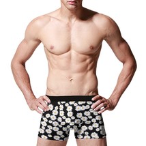 Mondxflaur Boxer Briefs for Men Poylester Daisy Stretch Men&#39;s Underwear - £11.58 GBP