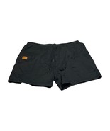 Mens Swim Trunks 42 Black Cotton Stretch Slash Pocket High-Rise Drawstri... - $21.28