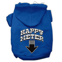 Happy Meter Screen Printed Dog Pet Hoodies Blue Size XL  - £27.78 GBP