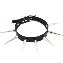 Necklaces punk collar women men rivets pu leather studded chocker necklace goth jewelry thumb200