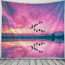 Printed Sky Bird Tapestry Multifunctional Tapestry Sitting Blanket Wall-... - $15.20+