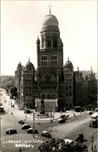 RPPC Bombay India Corporation Building Street Cars 1930s UNP Vtg Postcard - £16.31 GBP