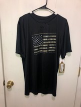 NWT Mossy Oak Camo Flag Short Sleeve T Shirt Mens SZ Large NEW - $10.88