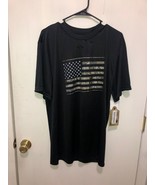 NWT Mossy Oak Camo Flag Short Sleeve T Shirt Mens SZ Large NEW - $10.88