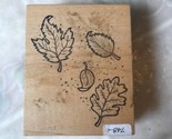 New - Great Impressions Floating Fall Leaves Wood Mounted Rubber Stamp  ... - £8.65 GBP
