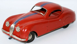 Vintage Tin Litho Battery Operated Red 1958 Distler Jaguar for Filling S... - £203.83 GBP