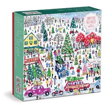 Galison Michael Storrings Christmas Tree Farm 1000 Piece Foil Puzzle from Galiso - £15.02 GBP