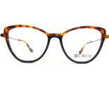 Cinzia Eyeglasses Frames CIN-5133 C3 Black Tortoise Silver Cat Eye 52-16... - £51.11 GBP