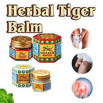 Herbal Tiger Balm Thailand, Relieves muscle stiffness, back pain, joint pain, sh - £12.32 GBP+