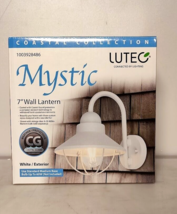 LUTEC Coastal Collection Mystic 1-Light 7 in. White Outdoor Wall Lantern... - £29.08 GBP