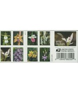 Wild Orchids Stamp Booklet of 20  -  Postage Stamps Scott 5444 - Stuart ... - $20.66