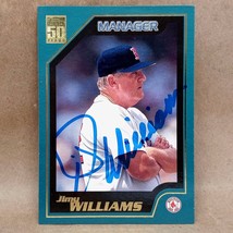 2000 Topps #326 Jimy Williams SIGNED Autographed Boston Red Sox Card - £4.73 GBP