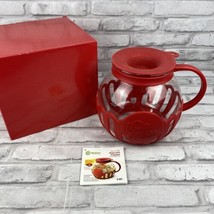 Ecolution Original Microwave Micro-Pop Popcorn Popper Borosilicate Glass Red - £12.17 GBP