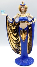 Rare Franklin Mint Porcelain Egyptian Goddess Figurine &quot;Power&quot; Beautiful w/ COA - £51.00 GBP