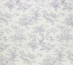 P Kaufmann Central Park Lilac Purple Cotton Toile Multiuse Fabric By Yard 54&quot;W - £13.62 GBP