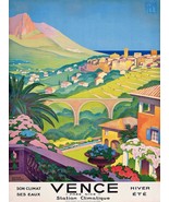 14075.Decor Poster.Room wall vintage Interior art design.Vence French tr... - $17.10+