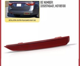 Right Rear Bumper Reflector For 11-2017 Honda Odyssey 33505TK8A01 - Only Right - $7.81