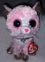 Ty Beanie Boos FIONA the Pink Cat 6&quot;H NWT - £7.72 GBP