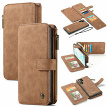u2) Leather WALLET Flip Magnetic BACK cover Case for Samsung Galaxy model - £66.17 GBP