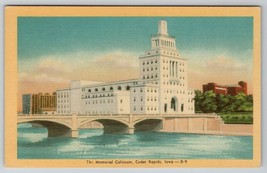 Iowa the Memorial Coliseum Cedar Rapids IA Postcard D30 - £4.66 GBP