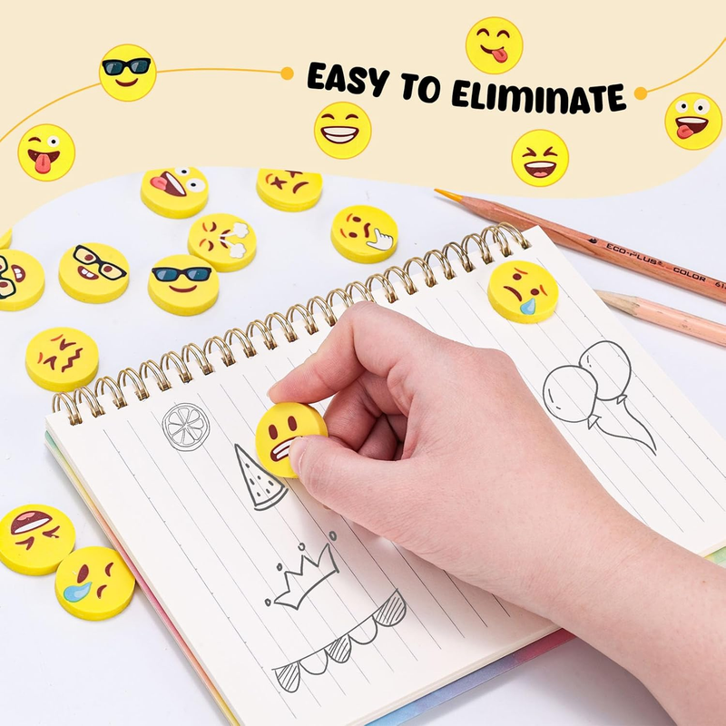 Lovestown Mini Erasers Bulk for Kids, 60 Pcs Fun Mini Cute Erasers for Back to S Item image 2
