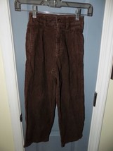 Kitestrings Dark Brown Corduroy Pants Size 7 Boy&#39;s Euc - £14.58 GBP
