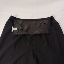 Dressbarn Women's Back Zipper Pull On Flare Black Skirt Size 16 Waist 36" image 10