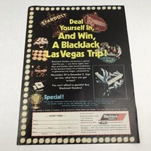 Vtg 1977 Blackjack Headers Las Vegas Trip Advertising Print Art Ad  - £7.77 GBP
