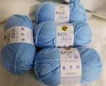 Lion Brand  Basic Stitch Anti Pilling Baby Blue lot of 4 Dye Lot 10 - £13.42 GBP