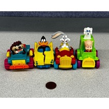 4 Looney Tunes Warner Taz Bugs Porky Daffy 1992 McDonalds Happy Meal Cars - £9.38 GBP