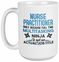 Make Your Mark Design Funny Multitasking Ninja Nurse Practitioner Coffee &amp; Tea M - £19.45 GBP