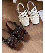 Studded Strappy Bow Slip-Ons - $101.03 CAD