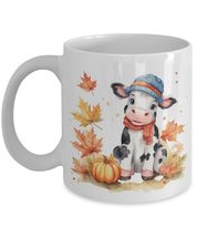 Adorable Cow Mug With Autumn Theme, Fall Mug, Perfect for Cow Lovers, Co... - $18.57+