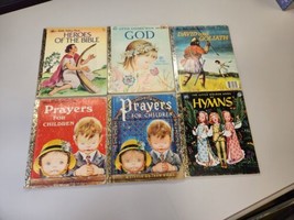 Lot of 6 Little Golden Books Mixed Lot Vintage Christian Religious Bible - £8.43 GBP