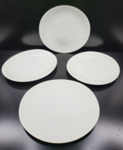 4 Hall Hallcraft White Eva Zeisel Dinner Plates Set Vintage Dining Dish ... - £172.45 GBP