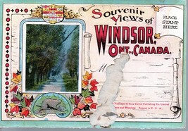 Windsor Ont., Canada Souvenir Fold Out Pictures - £1.39 GBP