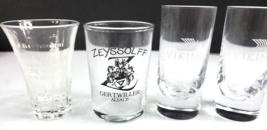 Lot of 4 with 3 Different branded Shot Glasses in Mint. Box 54-3 - £3.75 GBP