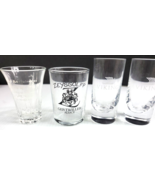 Lot of 4 with 3 Different branded Shot Glasses in Mint. Box 54-3 - £3.98 GBP