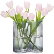 Molimao Glass Vase For Centerpieces, Contemporary Large Vase For Flowers, - £29.34 GBP