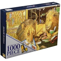 Animalia Lazy Lions 1000 piece Collector Jigsaw Puzzle - $56.37