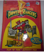 Honey Bear Books Mighty Power Rangers Flip N Fun Activity Pad 1994 Used - $96.07 MXN