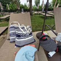 NEW CELINE New eco bag canvas tote bag LARGE blue Navy Qty: 1 - $2,397.51 MXN