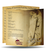 Litany of Saint Michael  - Prayer Card / 3&quot; x 6&quot; folded (c) - $3.50+