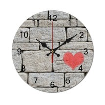 Mondxflaur Vintage Hearts Wall Clock Non-Ticking Sweep Movement for Livi... - £16.01 GBP+