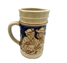 Miniature Beer Stein Man W/Gun Woman W/Basket Deer Trees Made in Germany AS IS - £7.30 GBP